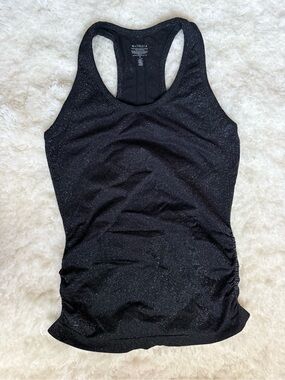 Athleta Black Shimmer Racerback Tank